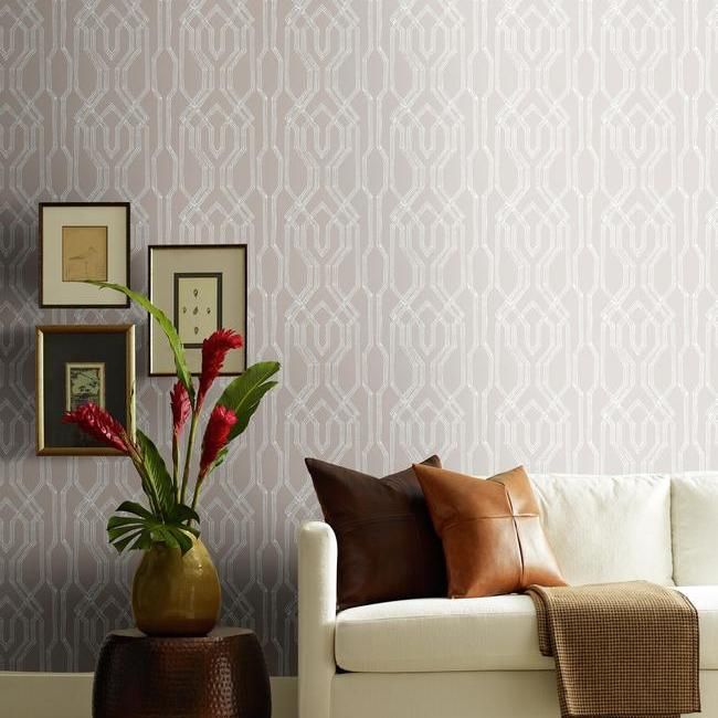 Обои Ronald Redding Tea Garden Oriental Lattice AF6557 фото в интерьере